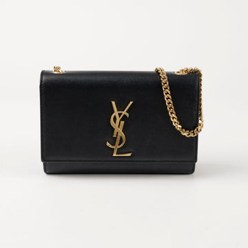 SAINT LAURENT Monogram Kate Kleine Schultertasche Schwarz 156722166