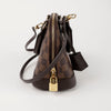 LOUIS VUITTON Alma BB Damier Ébène Canvas Top Handle Schultertasche 156731083 [P]