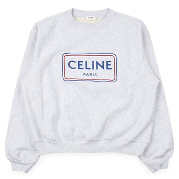 CELINE Damen Loose Baumwoll-Fleece Sweatshirt 154422574