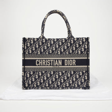 DIOR オブリーク ミディアム ブック トートバッグ ブルー 156730775