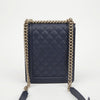 CHANEL ボーイ ノース サウス フラップ ショルダー クロスバッグ 156909571 [P]