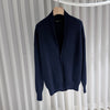 LORO PIANA キャッシュミア 100 カーディガンジャケット ネイビー 48 157092668 [P]