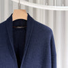 LORO PIANA キャッシュミア 100 カーディガンジャケット ネイビー 48 157092668 [P]