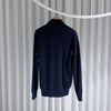 LORO PIANA キャッシュミア 100 カーディガンジャケット ネイビー 48 157092668 [P]