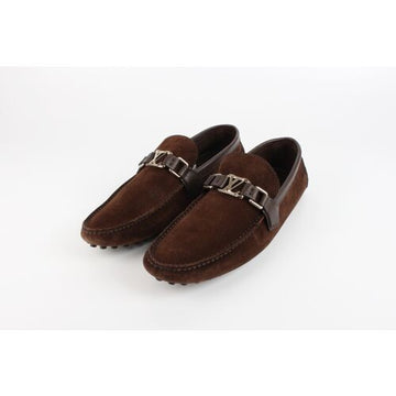 Louis Vuitton Hockenheim Suede Moccasins Brown 7(260) 157092670