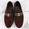 LOUIS VUITTON Hockenheim Mokassins Wildleder Braun 7(260) 157092670 [P]