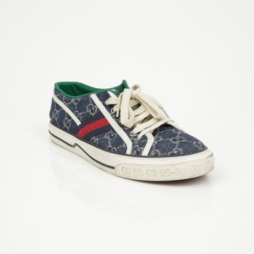 GUCCI テニス 1977 GG ネイビー スニーカー 157026130