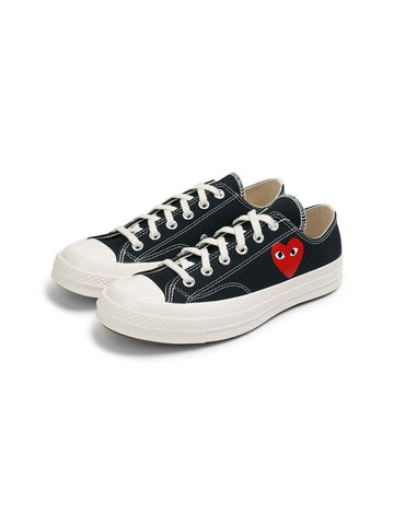 COMME DES GARCONS コンバース チャックテイラー スモール レッド ハート ロー トップ ブラック AZK128001-BK 142602324