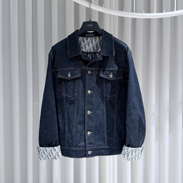 DIOR Oblique Denim Jacke Blouson 157092698