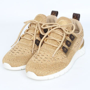 Louis Vuitton After Game Knit Sneakers Gold 38(250) 157092703