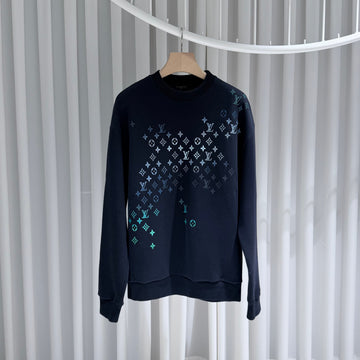 LOUIS VUITTON グラデーションモノグラム刺繍スウェットシャツ 157092708