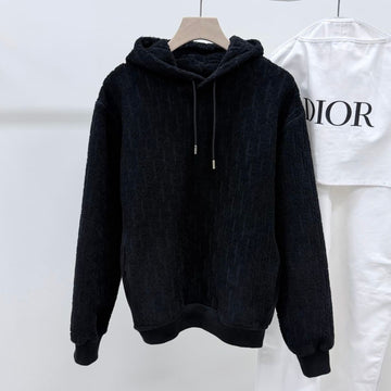 Dior Oblique Cotton Terry Hoodie Black 25SS 3XL 157092709