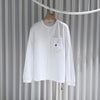 CELINE ポケットロゴロングスリーブTシャツホワイト 157092822 [P]
