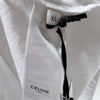 CELINE ポケットロゴロングスリーブTシャツホワイト 157092822 [P]