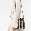 BURBERRY Bucket Bag aus Canvas mit Karomuster 80840451 in Topfbrown Cross 157092826 [P]