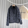 LOUIS VUITTON パディングフードブルゾンジャケットネイビー56 157092855 [P]