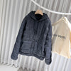 LOUIS VUITTON パディングフードブルゾンジャケットネイビー56 157092855 [P]
