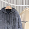 LOUIS VUITTON パディングフードブルゾンジャケットネイビー56 157092855 [P]