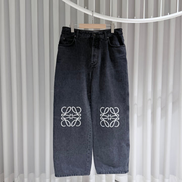 LOEWE Baggy Denim Jeans Schwarz 48 157093331
