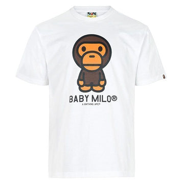 BAPE White Baby Milo T-Shirt 002TEM301001M 156911607 [P]