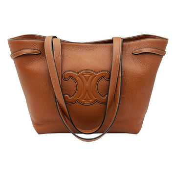 CELINE Braune Trienf-Quilted Medium Shoulder Bag 157093760