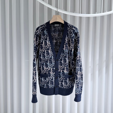 DIOR (S+) / Oblique Jacquard Wolle Strickjacke 157093792