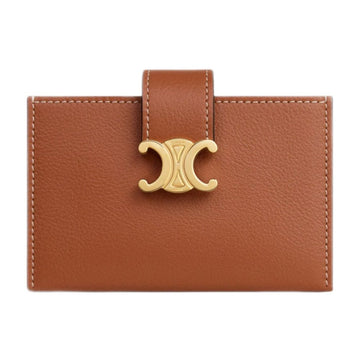 Celine Accordion Card Holder Supple Grained Calfskin Tan 10N843GHH 04LU 157094157