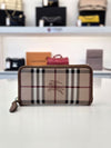 Burberry Haymarket Check Long Wallet Brown 157095260 [P]
