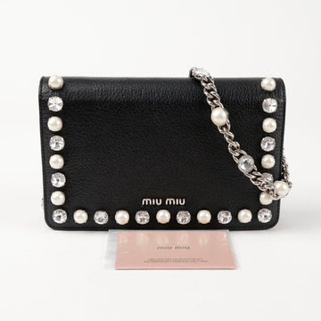 MIU MIU チェーンショルダークロスバッグ 5BP001 155924961