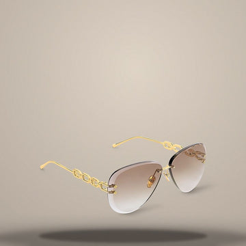 LOUIS VUITTON Pilotensonnenbrille mit goldfarbenem Metallrahmen Z1854U 157105082