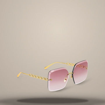 LOUIS VUITTON Schmuck Square Sonnenbrille aus Acetat und goldfarbenem Metall Z2422U 157105099