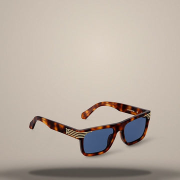 Louis Vuitton Square Sunglasses Chocolate Turquoise Z2746U 157105173