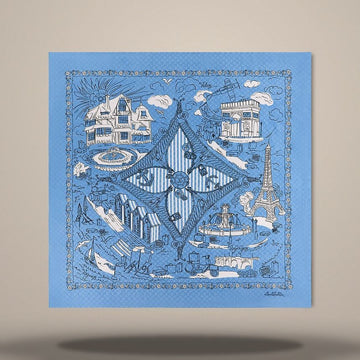 Louis Vuitton Sweeping Escape Shawl Light Blue M98455 157105238