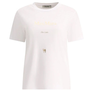 MaxMara Metallic Logo T-Shirt White 153212683