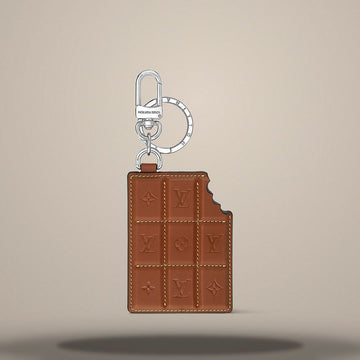 Louis Vuitton Chocolate Bar Figurine Key Holder & Bag Charm Brown M01478 157105429
