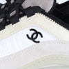 CHANEL Mixed Fiber Black Badge Sneakers 38.5(255) 157116088 [P]