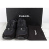 CHANEL CC Logo Cruise Suede Sneakers Black 36(230) 157116176 [P]