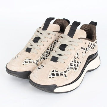 CHANEL ミックスファイバー スウェード スニーカー ブラウン 36(230) 157116799
