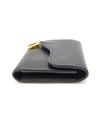 DIOR Sattel Geldbörse Schwarz Kalbsleder Zustand A 157116825 [P]