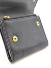 DIOR Sattel Geldbörse Schwarz Kalbsleder Zustand A 157116825 [P]