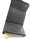DIOR Sattel Geldbörse Schwarz Kalbsleder Zustand A 157116825 [P]