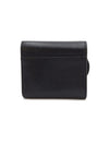 DIOR Sattel Geldbörse Schwarz Kalbsleder Zustand A 157116825 [P]