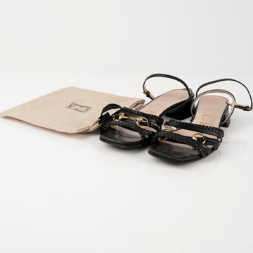 GUCCI ホースビット レザー サンダル アイボリー 156935217