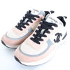 CHANEL Kreuzsuede Sneaker Rosa 36.5 157116855 [P]
