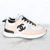 CHANEL Kreuzsuede Sneaker Rosa 36.5 157116855 [P]