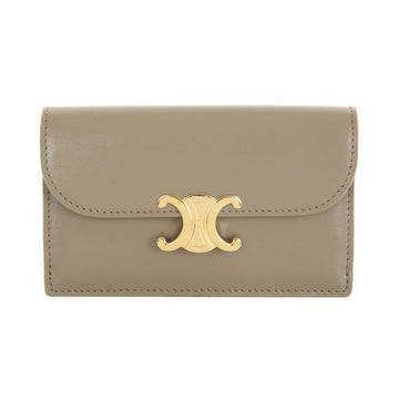 Celine Long Triomphe Calfskin Flap Card Holder 25FW 10P073DPV 18GT 152604418