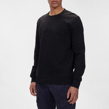CP Company Logo Printed Sweatshirt 13CMSS163A 005086W 999 49854393 [P]