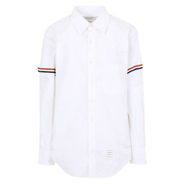 Thom Browne MWL150E 03113 100 RWB Arm Band Poplin Shirt 143815429