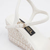 CHANEL Espadrille Sandals with CC Logo Size 38 156516150 [P]