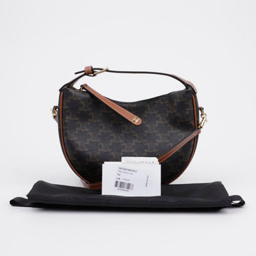 CELINE ティン・ルル・トリオンフ・キャンバス・カーフスキン・タン 156729120